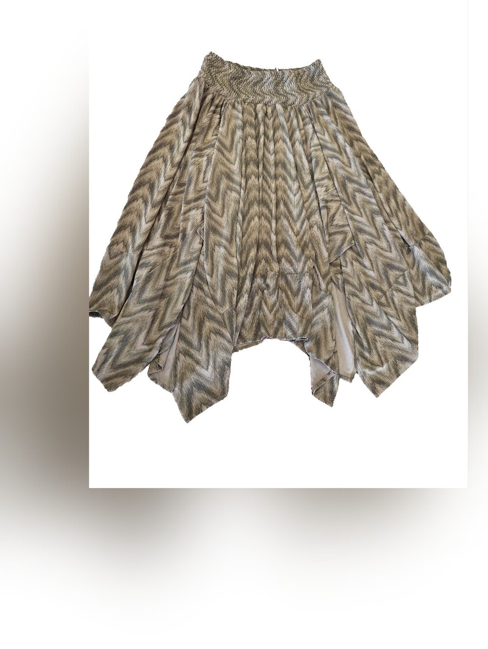 Unique Asymmetrical Hemmed Skirt